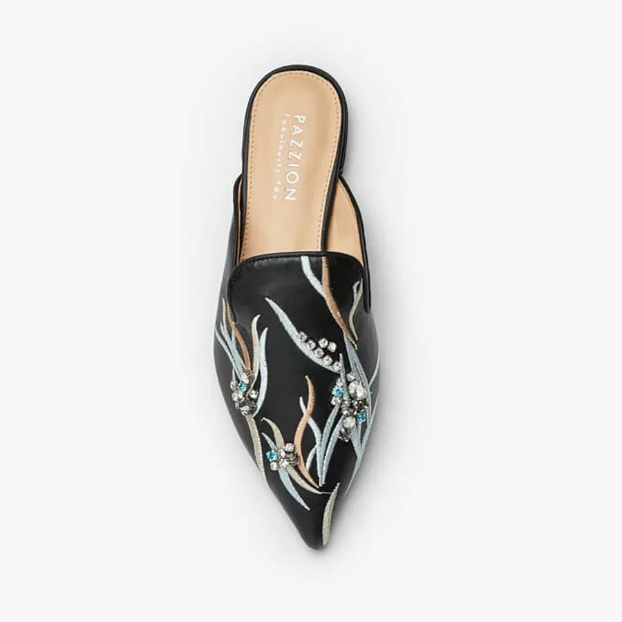 Giày Gót Thấp Nữ Pazzion 658-9 - BLACK - Size 35