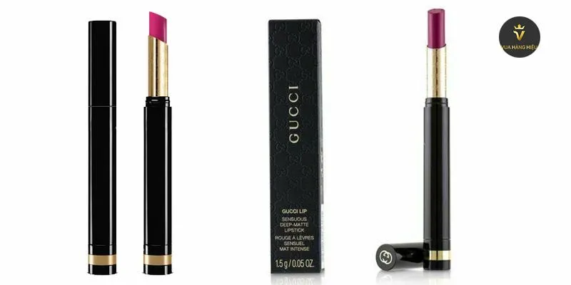 Son Gucci Sensuous Deep-Matte 260 Adrenaline Màu Hồng Cánh Sen - Son Môi - Vua Hàng Hiệu