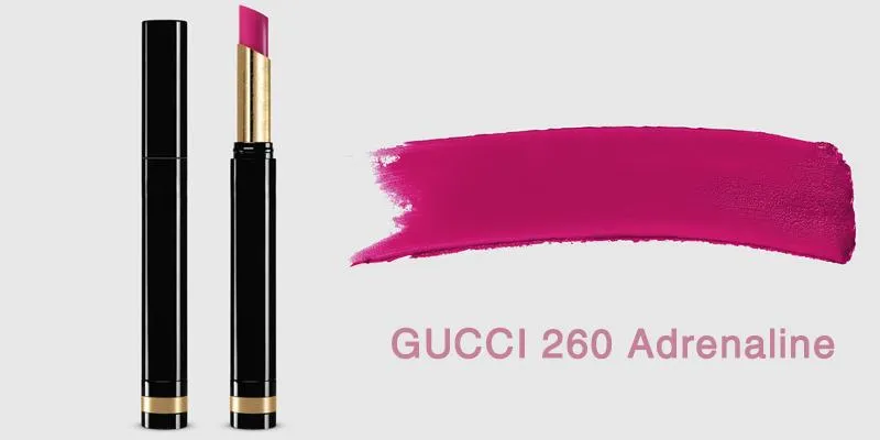 Son Gucci Sensuous Deep-Matte 260 Adrenaline Màu Hồng Cánh Sen - Son Môi - Vua Hàng Hiệu