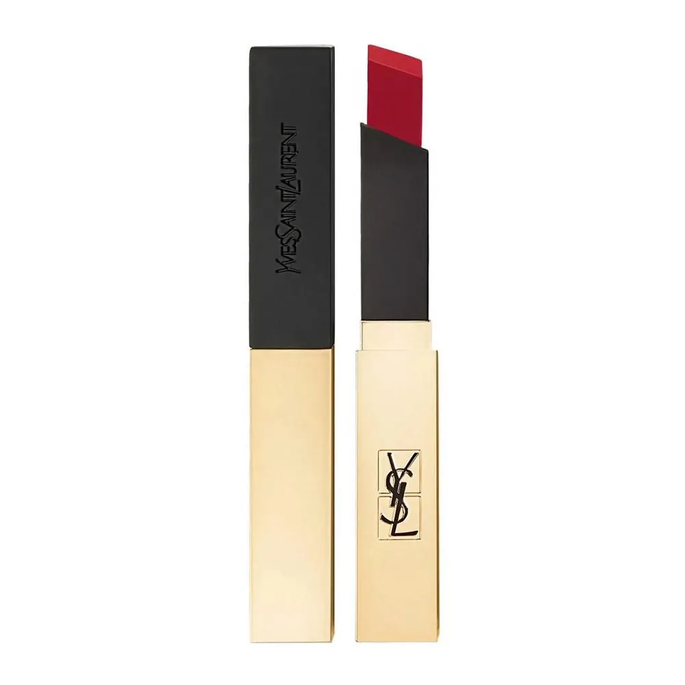 Son Yves Saint Laurent YSL Rouge Pur Couture The Slim Màu 01 - Rouge Extravagant – Đỏ Nhung - Son Môi - Vua Hàng Hiệu