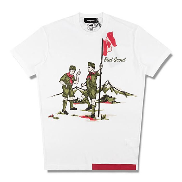 Áo Phông Dsquared2 T-Shirt Bad Scout màu Trắng - 1
