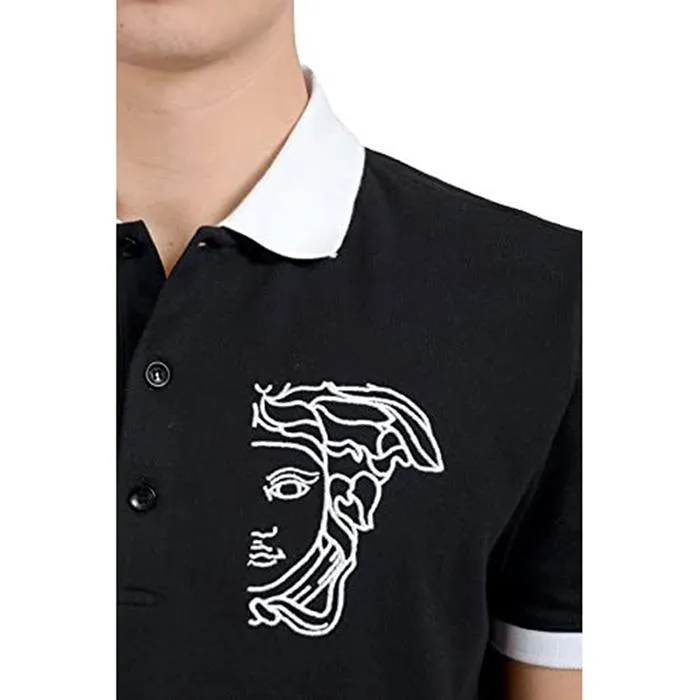 Áo Phông Versace Collection Men's Black Logo Màu Đen