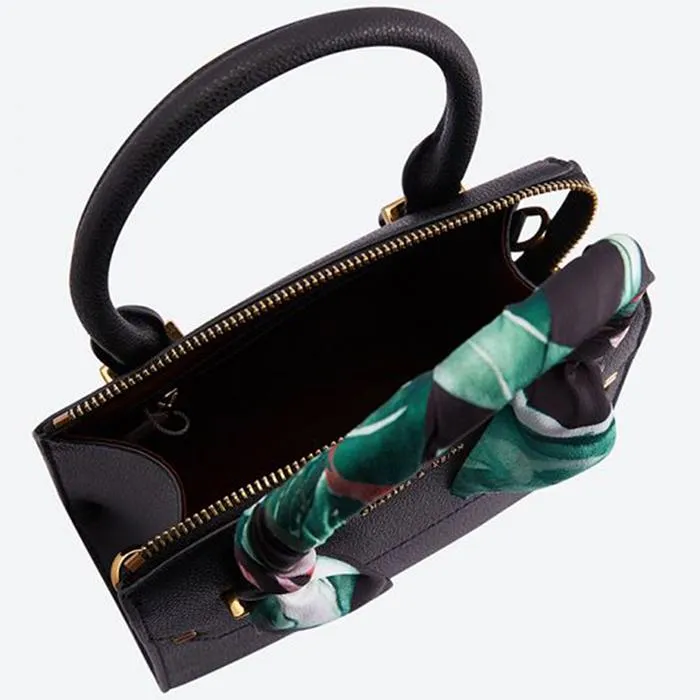 Túi Cầm Tay Nữ Charles & Keith CNK Scarf Wrapped Top Handle Bag Ck2-50780817-2 Màu Đen