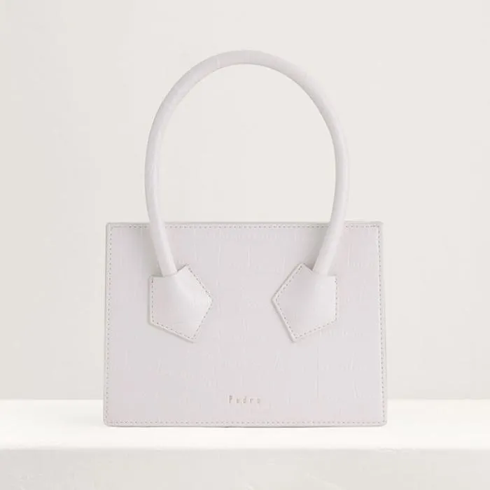 Túi Xách Tay Pedro Structured Top Handle Bag Màu Trắng