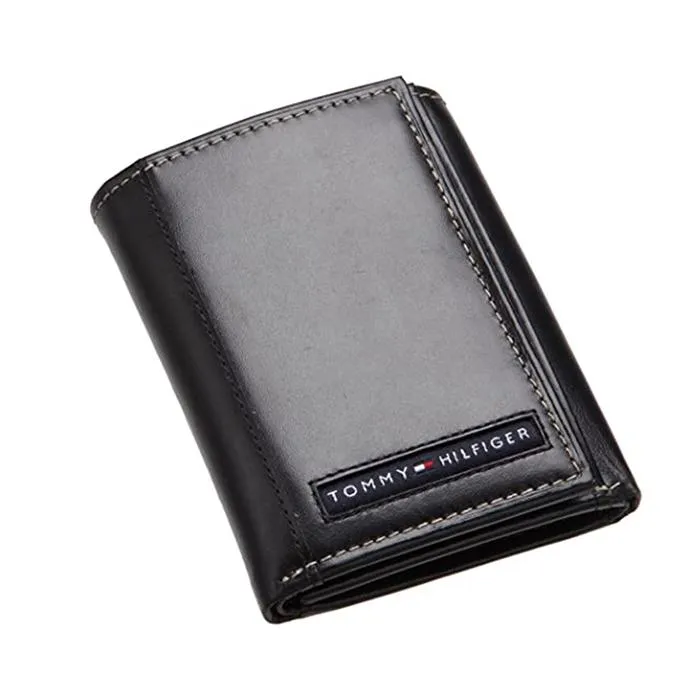 Ví Nam Tommy Hilfiger Mens Cambridge Trifold Wallet Black 5676/01 Màu Đen - Túi xách - Vua Hàng Hiệu