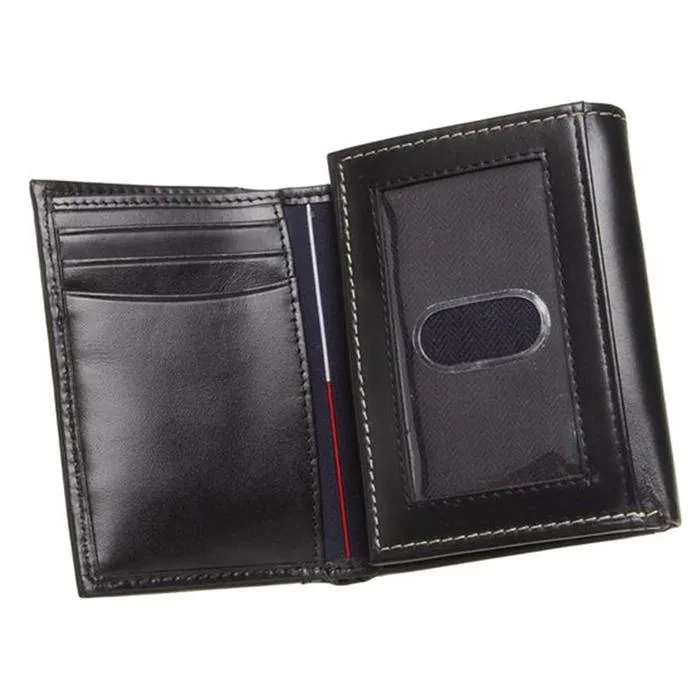 Ví Nam Tommy Hilfiger Mens Cambridge Trifold Wallet Black 5676/01 Màu Đen - Túi xách - Vua Hàng Hiệu