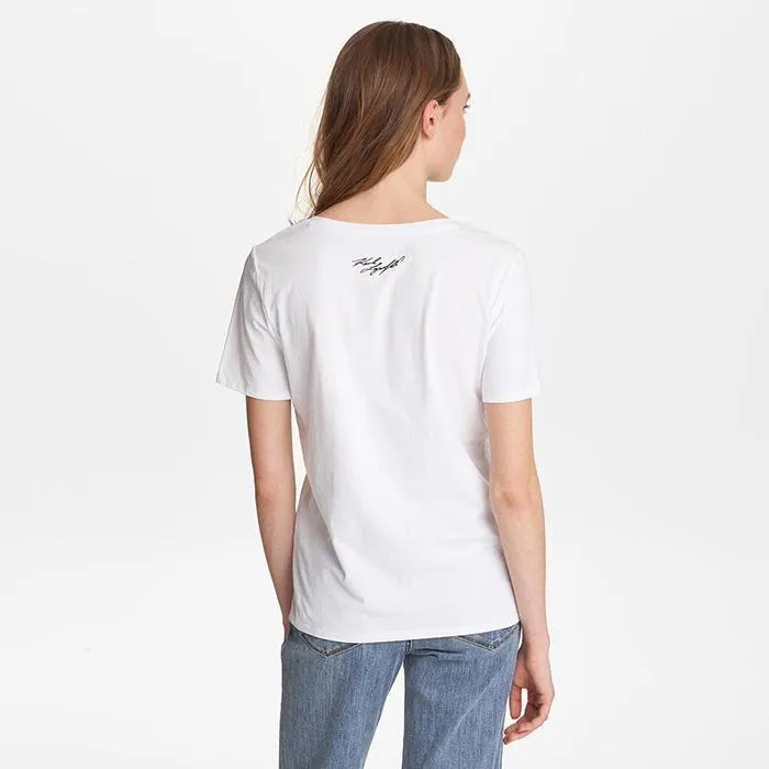 Áo Phông Karl Lagerfeld Bonjour Paris Doll Tee Màu Trắng - Thời trang - Vua Hàng Hiệu