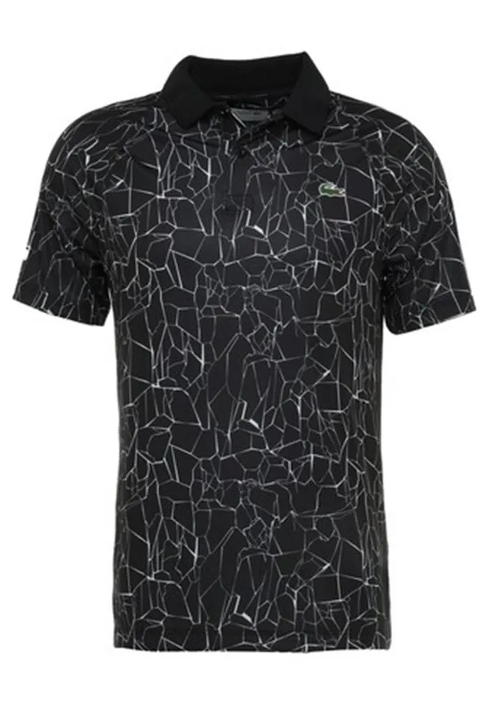 Áo Polo Lacoste Sport Tennis Polo Djokovic Us Open Màu Đen Size XS