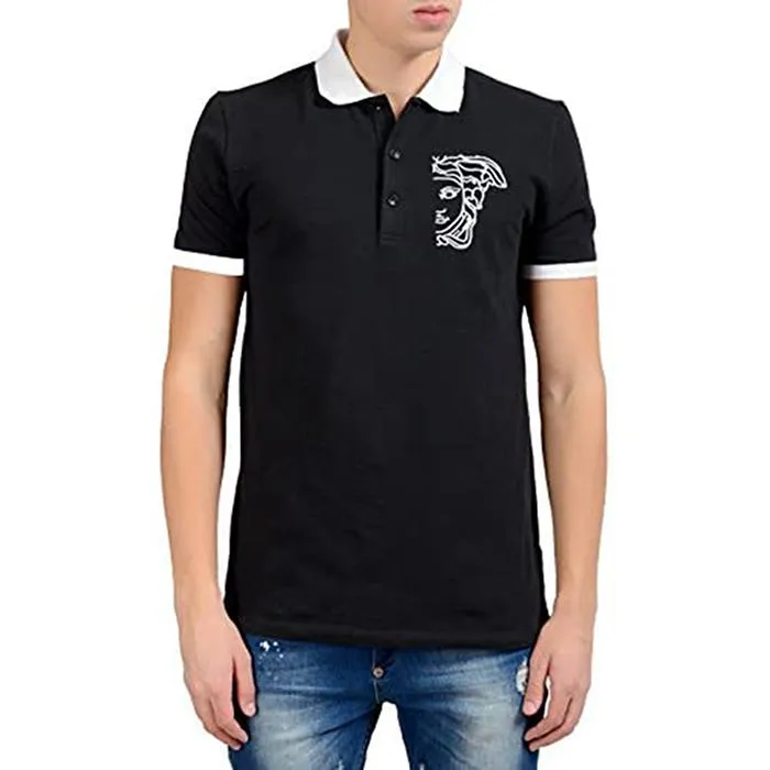 Áo Phông Versace Collection Men's Black Logo Màu Đen