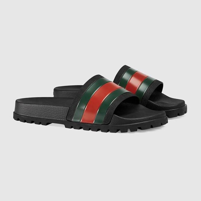 Đặc điểm vượt trội của dép Gucci Web Slide Sandal màu đen - 2