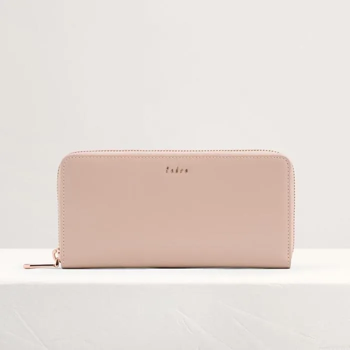 Ví Cầm Tay Pedro Zip Around Leather Wallet Màu Hồng