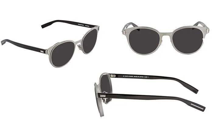 Kính Mát Dior Depth Dark Grey Round Men's Sunglasses DIORDEPTH01 TCP/Y1