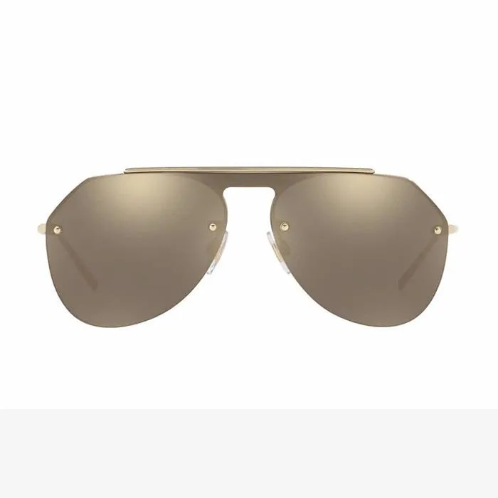 Kính Mát Dolce & Gabbana D&G Pale Gold / Light Brown Mirror Gold Lens