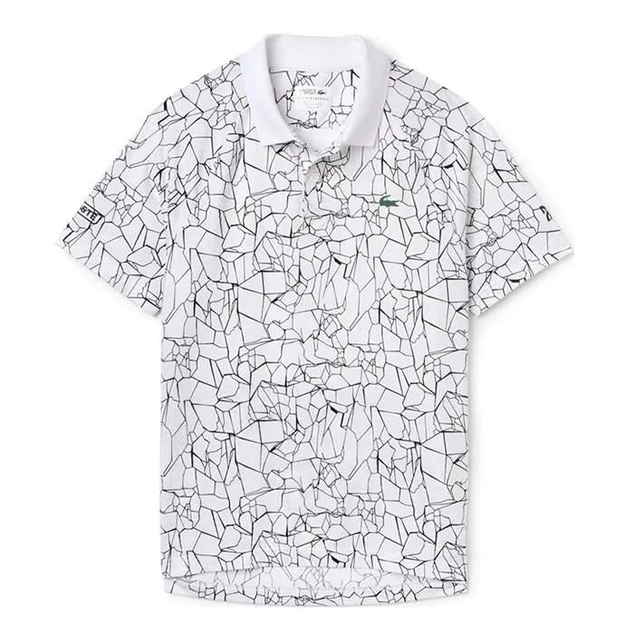 Áo Polo Lacoste Men's Sport Print Jersey Polo x Novak Djokovic on Court Premium Edition Màu Trắng - Thời trang - Vua Hàng Hiệu