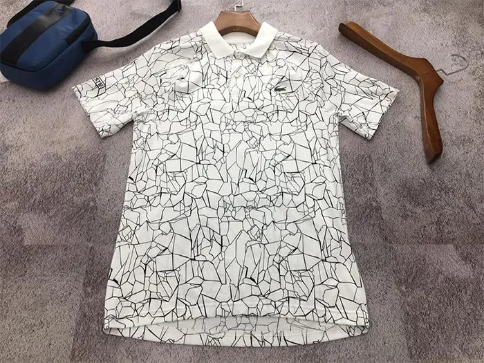 Áo Polo Lacoste Men's Sport Print Jersey Polo x Novak Djokovic on Court Premium Edition Màu Trắng - Thời trang - Vua Hàng Hiệu