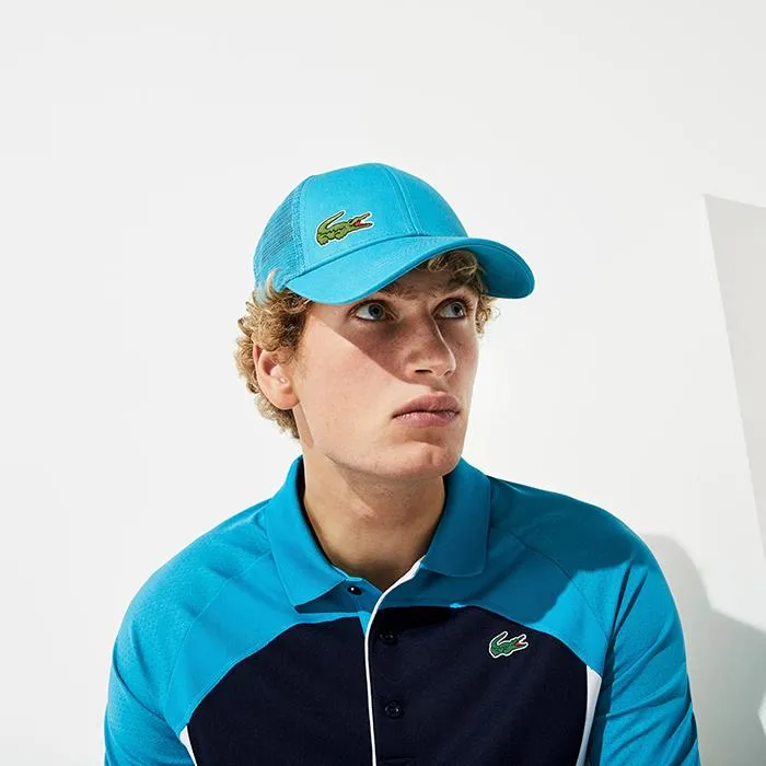 Mũ Lacoste Men's SPORT Mesh Panel Cotton Cap Màu Xanh Blue