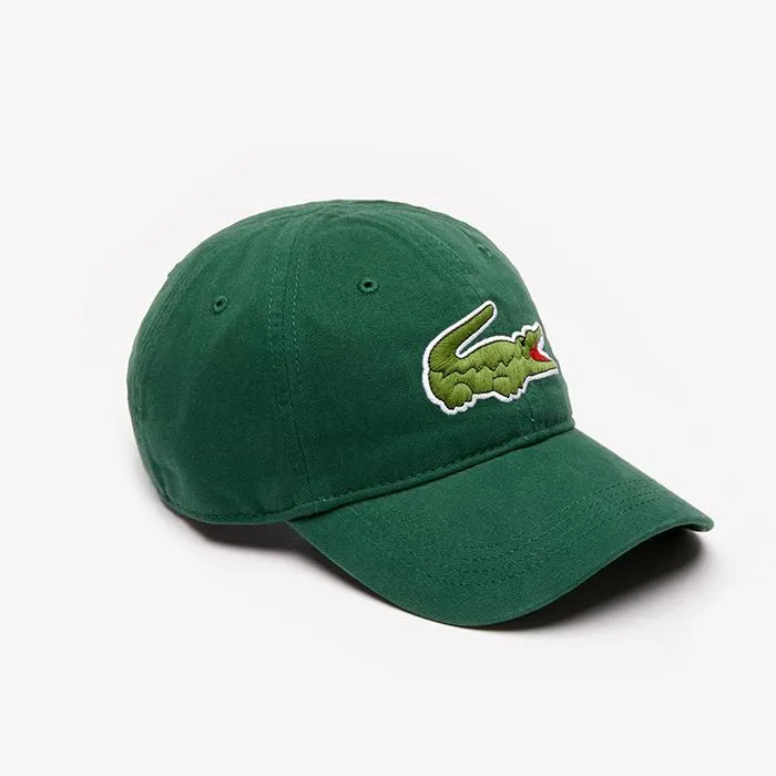 Mũ Lacoste Gabardine Big Crocodile Màu Xanh Lá