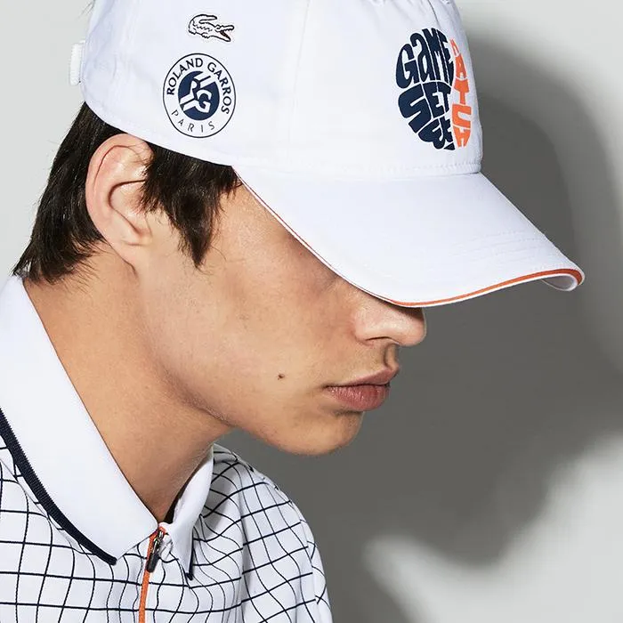 Mũ Lacoste Roland Garros Hat Màu Trắng