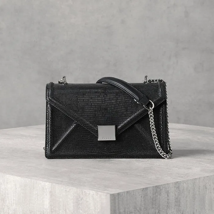 Túi Đeo Vai Pedro Front Flap Shoulder Bag PW2-76610001 Màu Đen