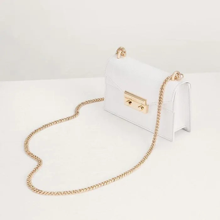 Túi Đeo Chéo Pedro Structured Shoulder Bag Màu Trắng