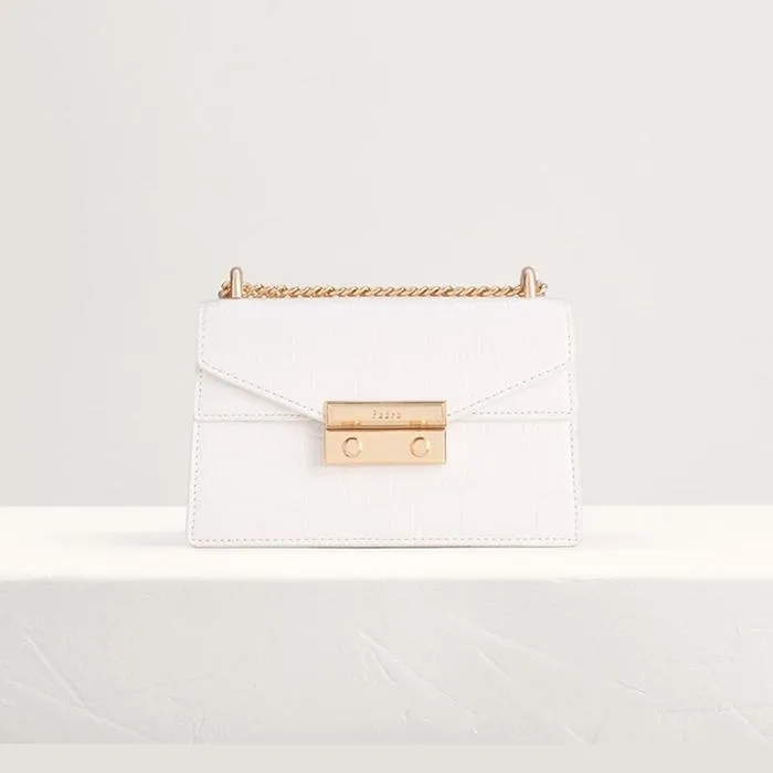 Túi Đeo Chéo Pedro Structured Shoulder Bag Màu Trắng