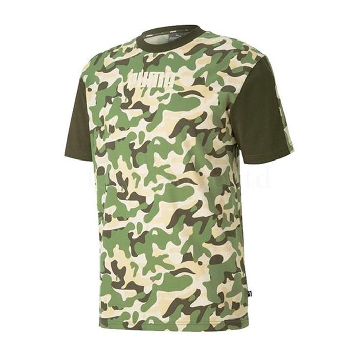 Áo Thun Puma Rebel Camo T-Shirt Màu Xanh - Nâu Size M - 1