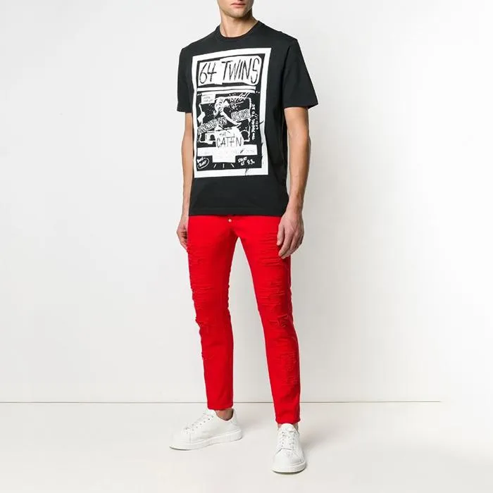 Áo Phông Dsquared2 64 Twins T-Shirt Màu Đen - Thời trang - Vua Hàng Hiệu