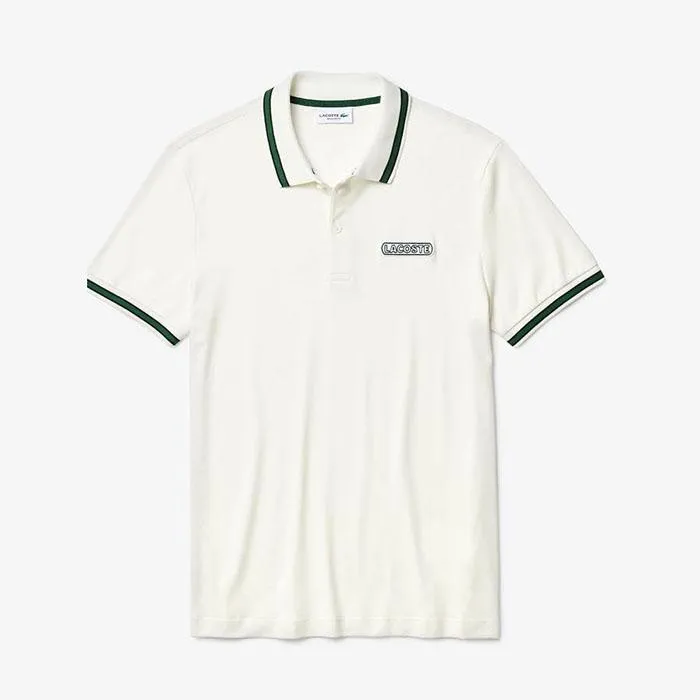 Áo Polo Men's Lacoste Heritage Badge Polo Shirt Màu Trắng