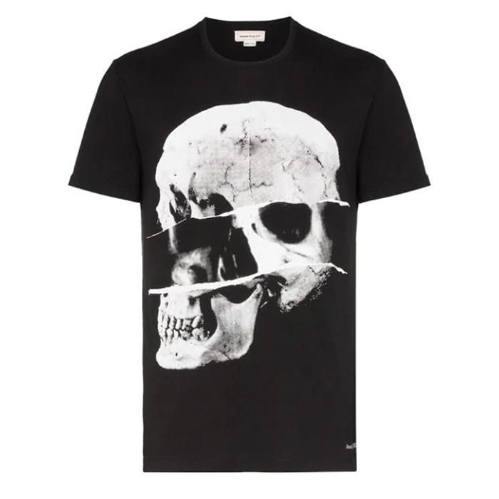 Áo Phông Alexander Mcqueen Skull Print T-Shirt Màu Đen - 1