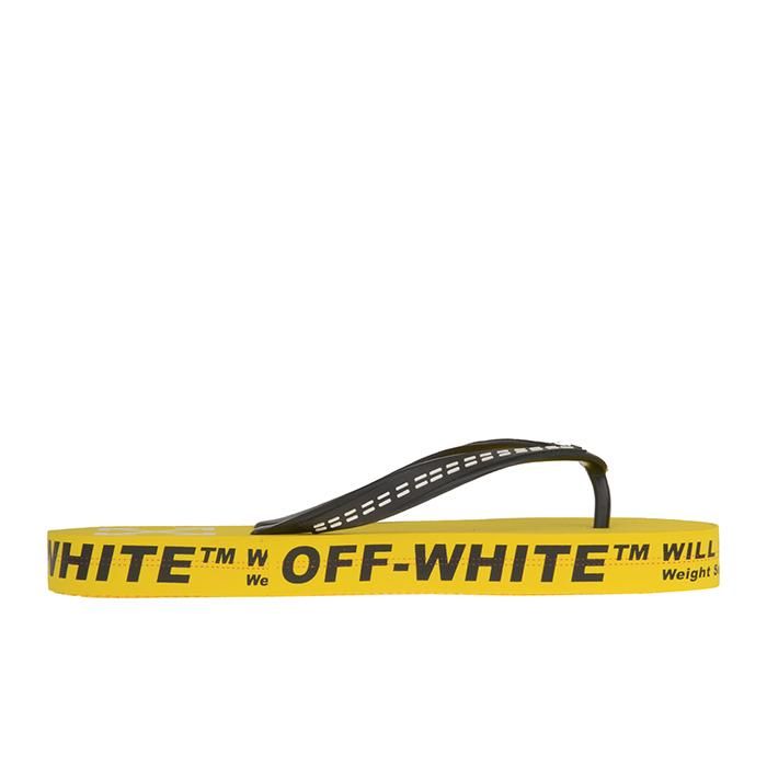 Dép Xỏ Ngón Off-White With Logo And Letterings On The Sides And Straps Màu Vàng - 3