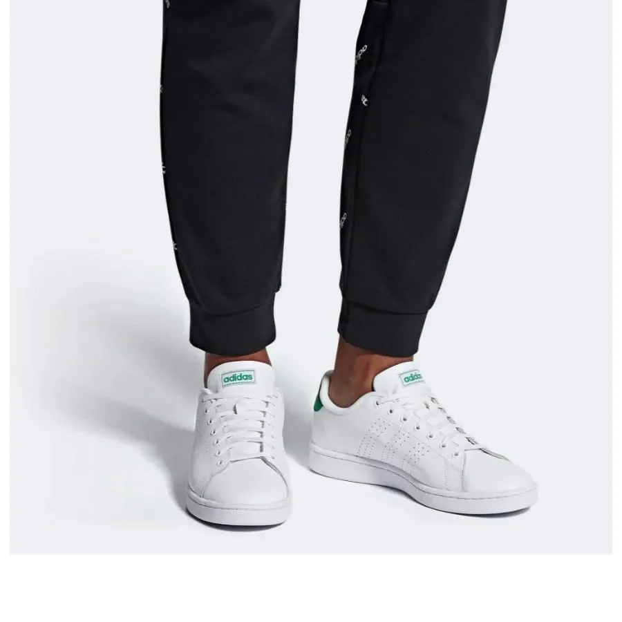 Giày Sneaker Adidas M Advantage F36424 Màu Trắng Gót Xanh Size 36