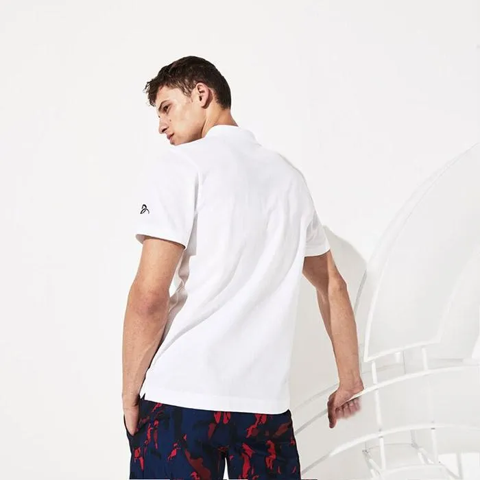 Áo Polo Men's Lacoste SPORT x Novak Djokovic Badge Lightweight Cotton Polo Shirt Màu Trắng Size S - Thời trang - Vua Hàng Hiệu