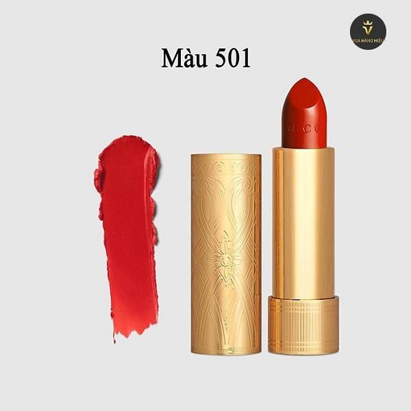 Review các màu Son Gucci Rouge À Lèvres Satin Lipstick đẹp nhất mua nhiều hiện nay - 14