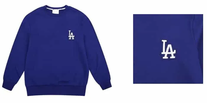 Áo Nỉ Sweater MLB LA Dodgers Chain Embroidery Comfort Sweatshirt In Blue - Thời trang - Vua Hàng Hiệu