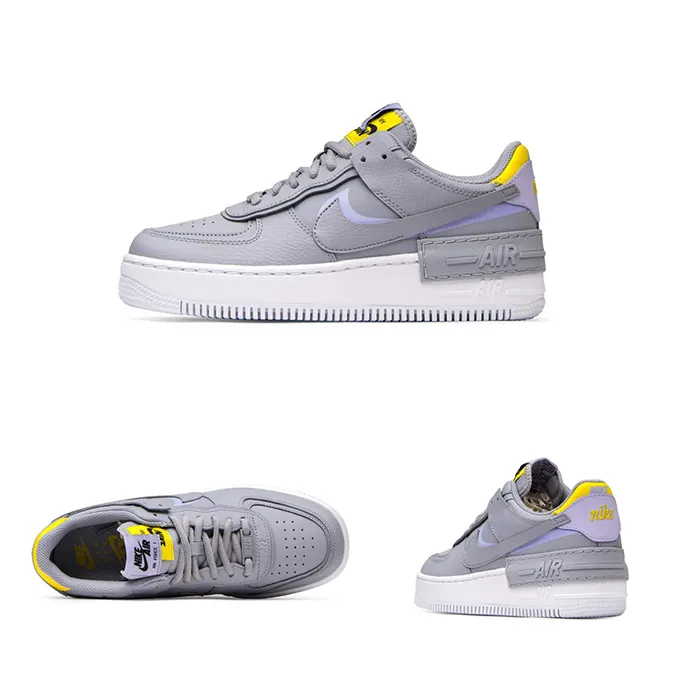 Giày Nữ Nike Air Force 1 Shadow Grey Yellow - Giày - Vua Hàng Hiệu