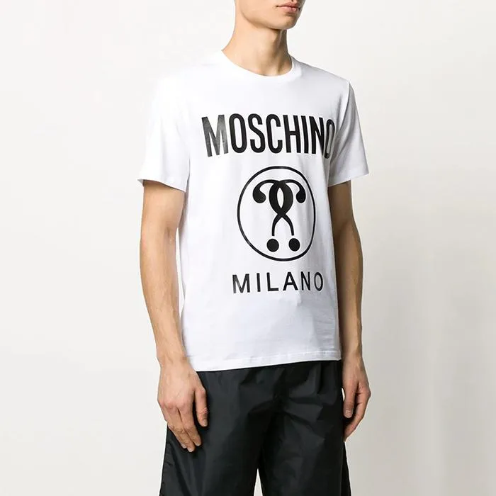 Áo Phông Moschino Double-Question Mark T-Shirt Màu Trắng