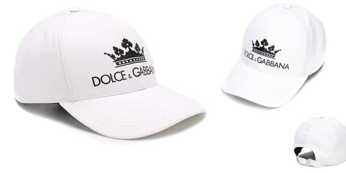 Mũ Dolce & Gabbana Logo Baseball Cap GH649AFUFGD Màu Trắng