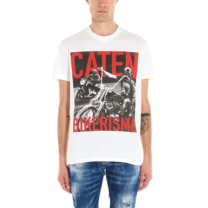 Áo Phông Dsquared2 Bikerismo T-Shirt Màu Trắng - Thời trang - Vua Hàng Hiệu