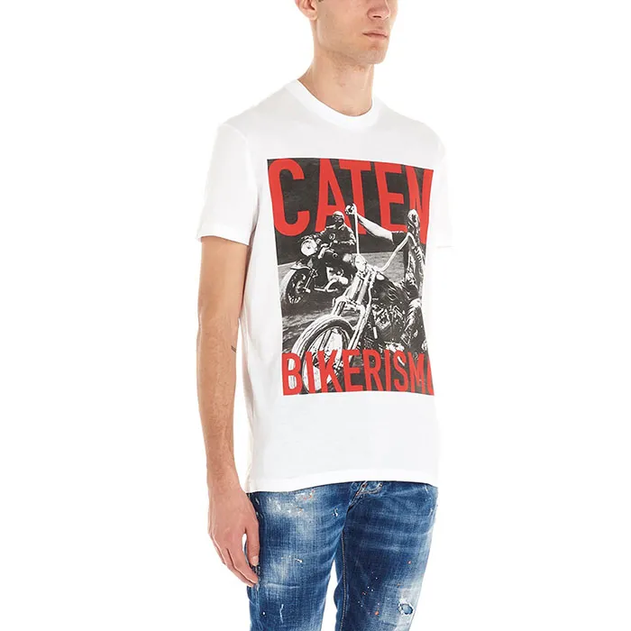 Áo Phông Dsquared2 Bikerismo T-Shirt Màu Trắng - Thời trang - Vua Hàng Hiệu