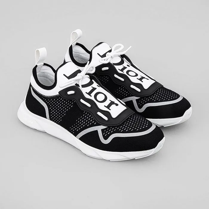 Giày Thể Thao Dior In White Technical Knit Sneaker Màu Đen - Trắng - Giày - Vua Hàng Hiệu