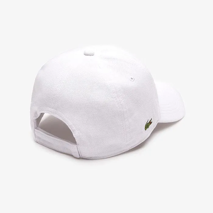 Mũ Lacoste Unisex Pique Cotton Màu Trắng