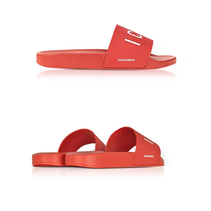 Dép Dsquared2 Icon Red White Rubber Slide Sandals Màu Đỏ - Dép - Vua Hàng Hiệu