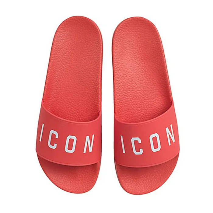Dép Dsquared2 Icon Red White Rubber Slide Sandals Màu Đỏ - Dép - Vua Hàng Hiệu
