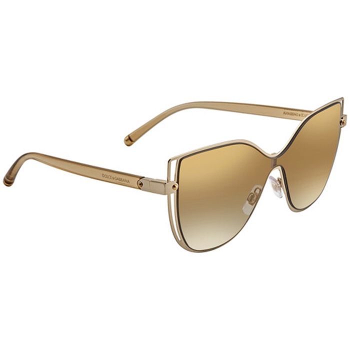 Kính Mát Dolce & Gabbana D&G Ladies Gold Butterfly Sunglasses DG2236 02/6E 28 Màu Vàng - 2