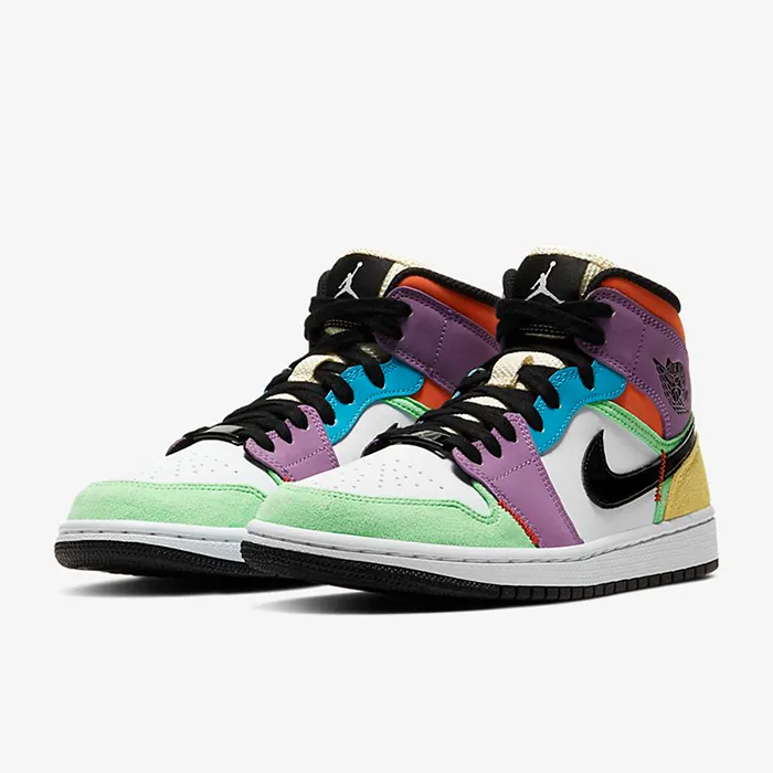Giày Nike Jordan 1 Mid Se Multi-Color CW1140-100 Phối Màu - Giày - Vua Hàng Hiệu