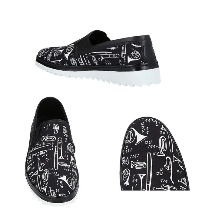 Giày Slip On Dolce & Gabbana D&G Sneakers 11466563VC-Black Footwear Màu Đen - Giày - Vua Hàng Hiệu