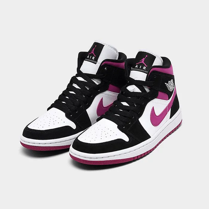 Giày Thể Thao Nike Air Jordan 1 Mid Arrives In Magenta Phối Màu - Giày - Vua Hàng Hiệu