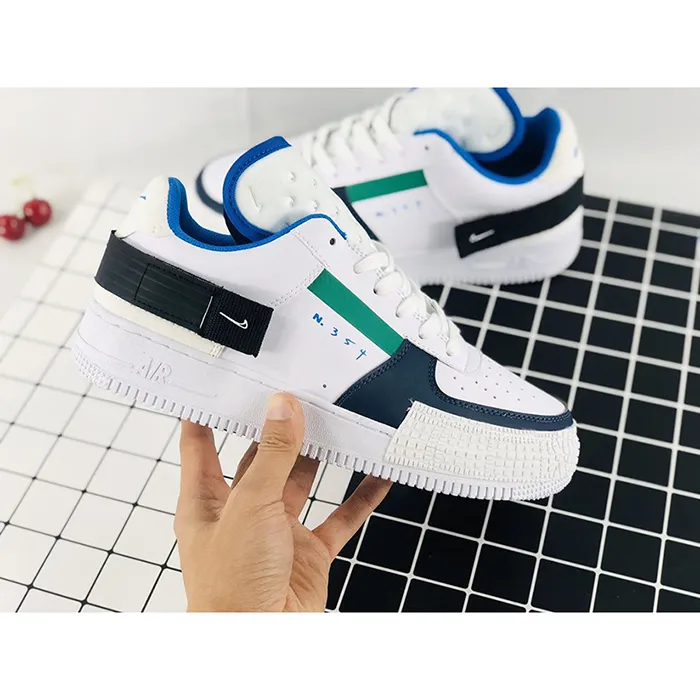 Giày Thể Thao Nike Air Force 1 Low Green Blue Màu Trắng - Giày - Vua Hàng Hiệu