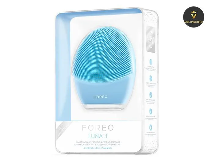 Máy Rửa Mặt Foreo Luna 3 Màu Xanh Dương Dành Cho Da Hỗn Hợp (Đã Kích Hoạt) - Máy rửa mặt - Vua Hàng Hiệu