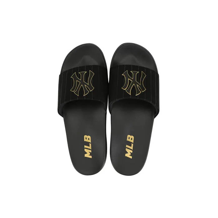 Dép MLB New Mound New York Yankees Black/Gold Size 42.5 - Dép - Vua Hàng Hiệu